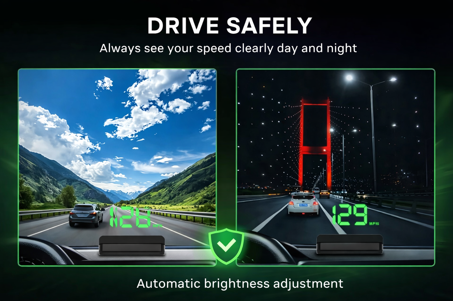 GPS Speed Display – Smart Heads-Up HUD System