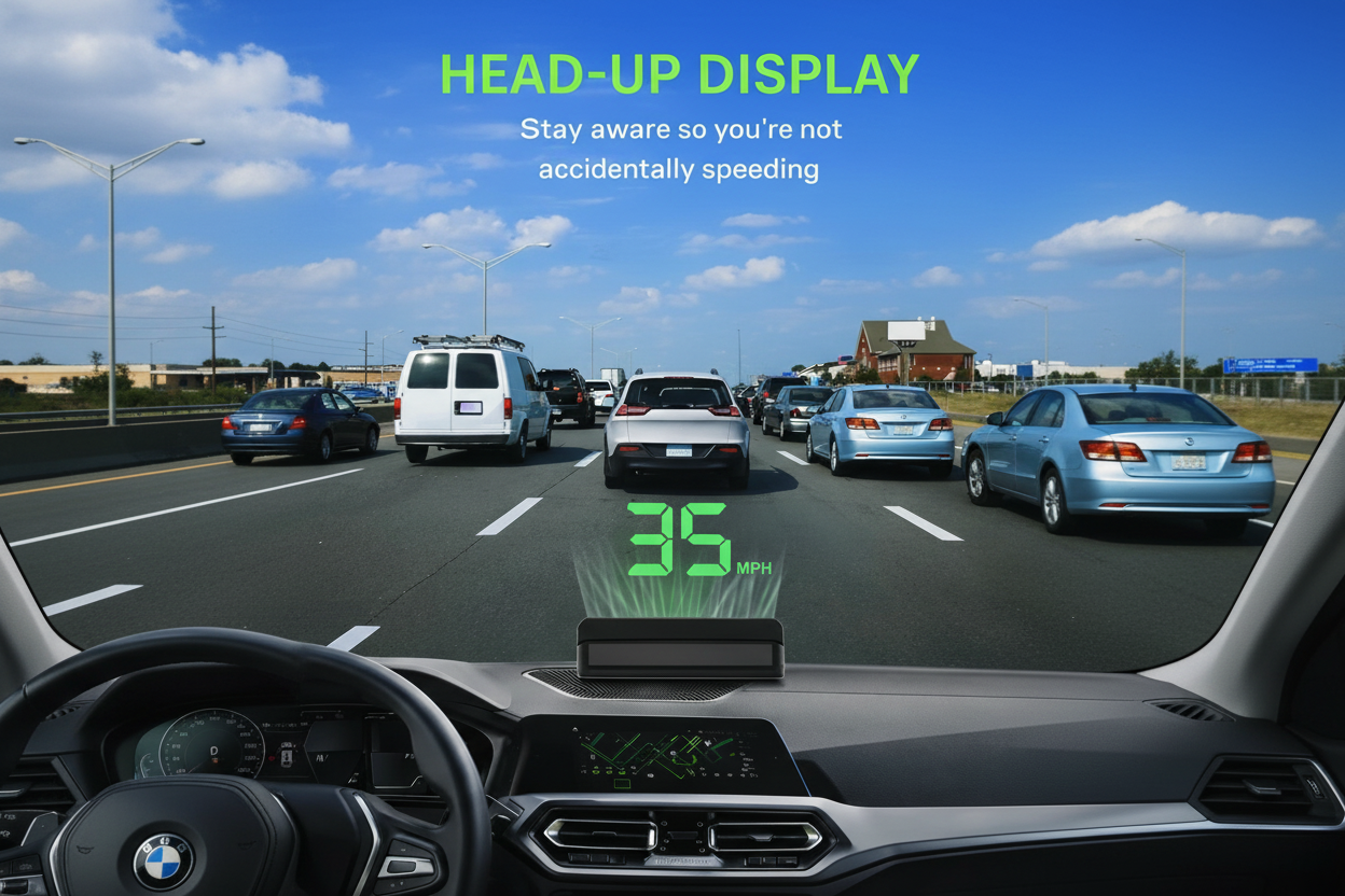GPS Speed Display – Smart Heads-Up HUD System