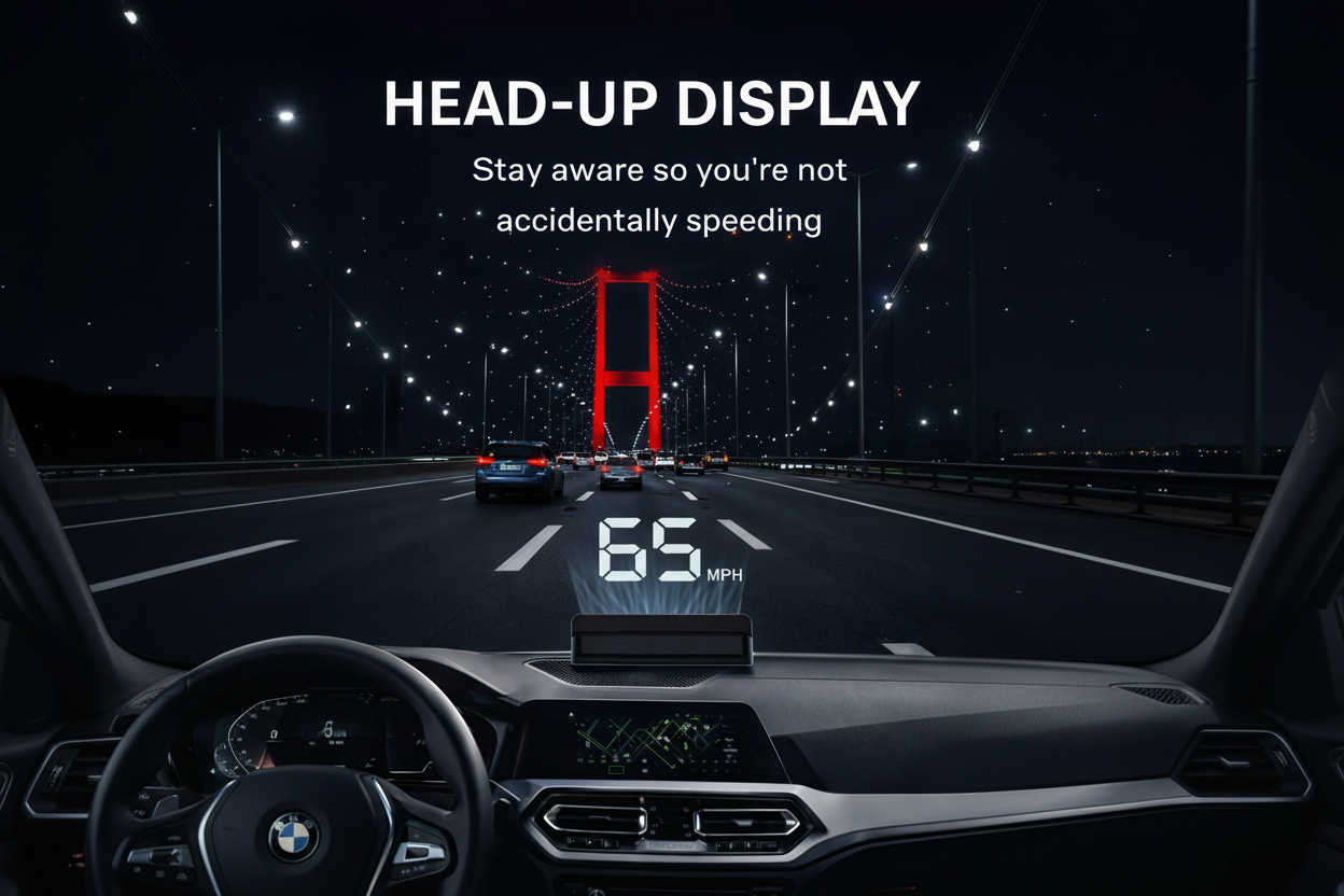 GPS Speed Display – Smart Heads-Up HUD System