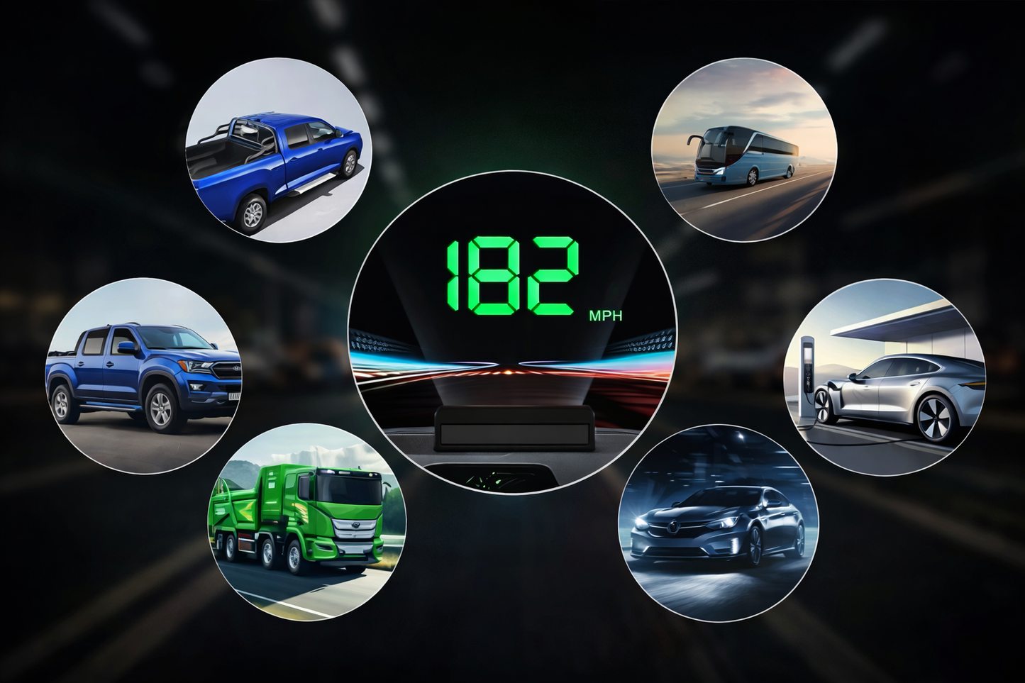 GPS Speed Display – Smart Heads-Up HUD System